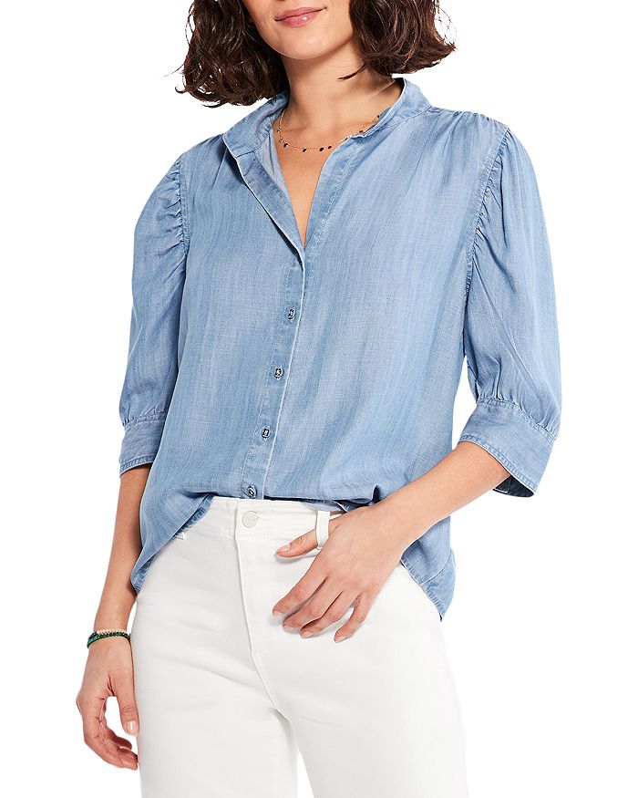NIC+ZOE Femme Sleeve Denim Shirt | Bloomingdale's