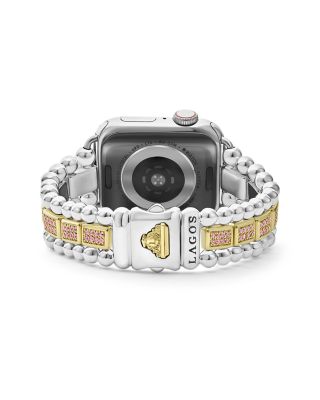 Smart Caviar Sterling Silver & 18K Gold Apple™ Watch Bracelet, 38-45mm