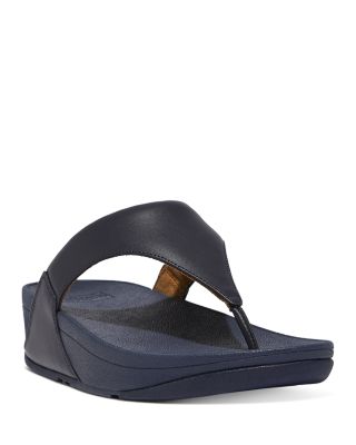 FitFlop - Women's Lulu Leather Thong Wedge Sandals