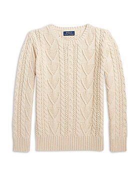 Ralph Lauren - Boys' Aran Knit Cotton Blend Sweater - Big Kid