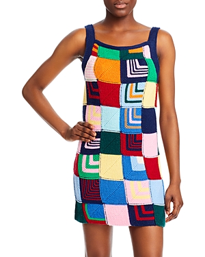 RE/DONE RE/DONE PATCHWORK SHIFT DRESS