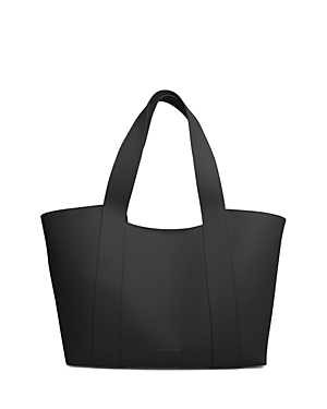 Liselle Kiss Jamie Large Leather Tote Bag In Black