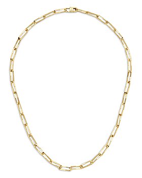 Gucci - 18K Yellow Gold Link to Love Square Link Chain Necklace, 16.5"