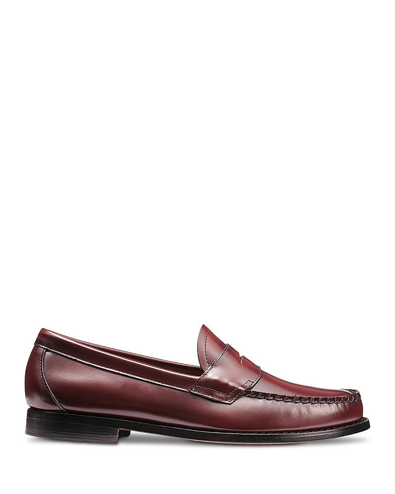 G.h.bass G. H.bass Men's Logan Slip On Weejun Penny Loafers - Regular In Wine