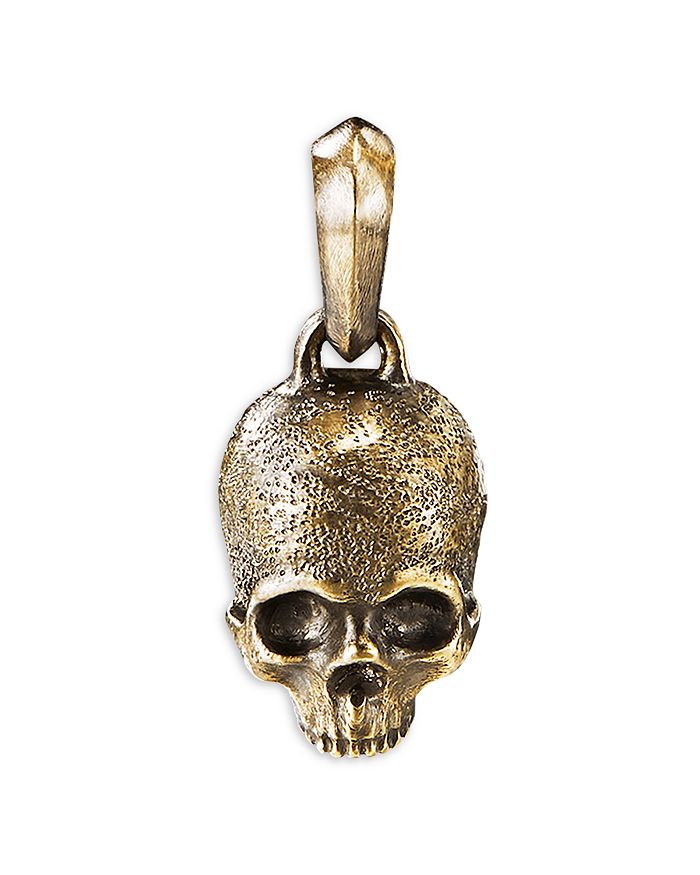 David Yurman - Men's 18K Yellow Gold Skull Pendant