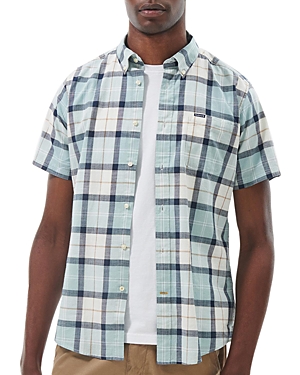 BARBOUR DELTON SHORT SLEEVE BUTTON FRONT PRINTED SHIRT