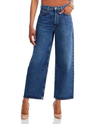 AGOLDE Low Slung High Rise Baggy Jeans in Image | Bloomingdale's