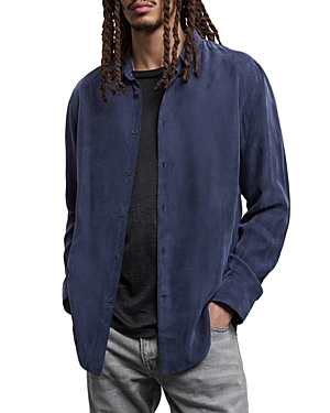 Shop John Varvatos Orchard Slim Fit Button Down Shirt In Indigo