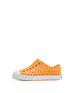 Native Unisex Jefferson Waterproof Slip On Sneakers - Toddler, Little Kid, Big Kid In Papaya Orange/shell White