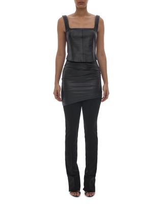 knee length dresses for ladies Helmut Lang 2001 Leather Dress main image 0