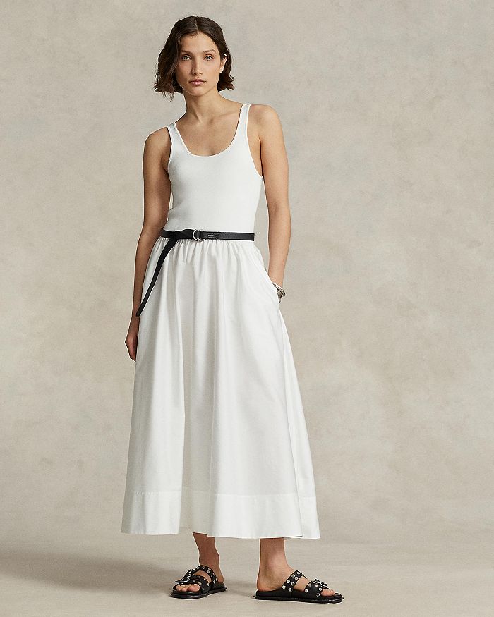 Ralph Lauren Mixed Media Dress Bloomingdale's