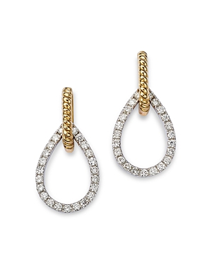 Bloomingdale's Diamond Drop Earrings In 14k Yellow & White Gold , 0.50 Ct. T.w. - 100% Exclusive In White/gold