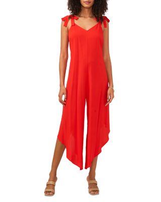 VINCE CAMUTO - Floral Tie Shoulder Jumpsuit