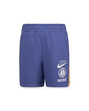 NIKE BOYS' FRENCH TERRY TAPING SHORTS - LITTLE KID