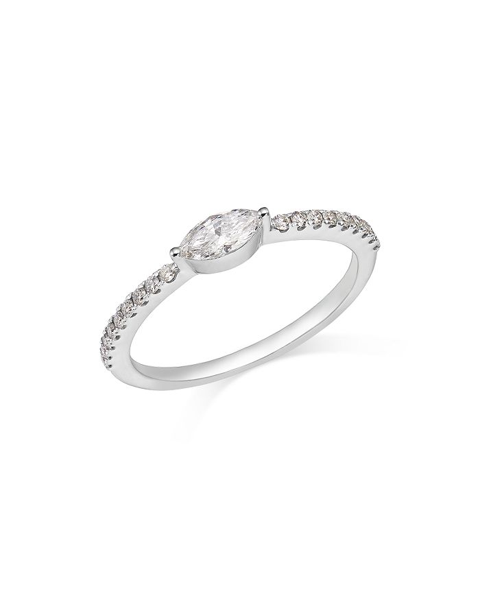 Bloomingdale's - Diamond Marquis Stacking Band in 14K White Gold, 0.42 ct. t.w. - 100% Exclusive