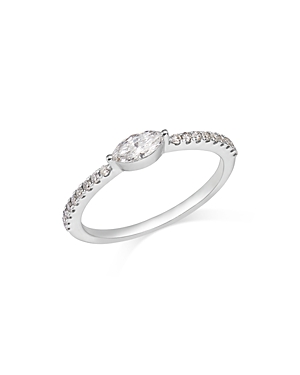 Bloomingdale's Diamond Marquis Stacking Band in 14K White Gold, 0.42 ct. t.w. - 100% Exclusive