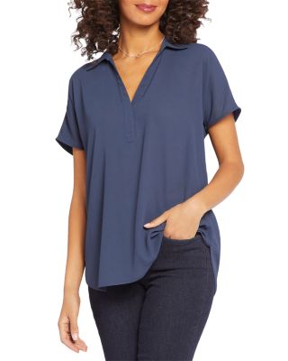 Becky Printed Short Sleeve Blouse