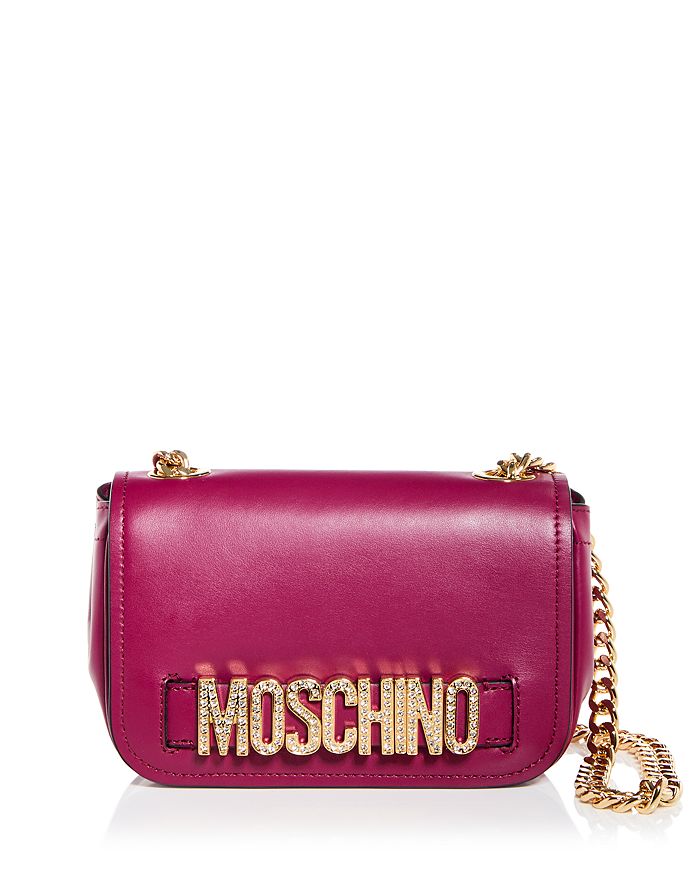 Moschino Logo Leather Shoulder Bag Bloomingdale's
