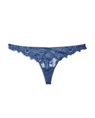 Lily Embroidered Hipster Thong