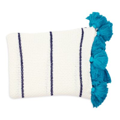 Blue Dazzle Tassle Throw