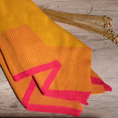 Ribbed Hearts Throw