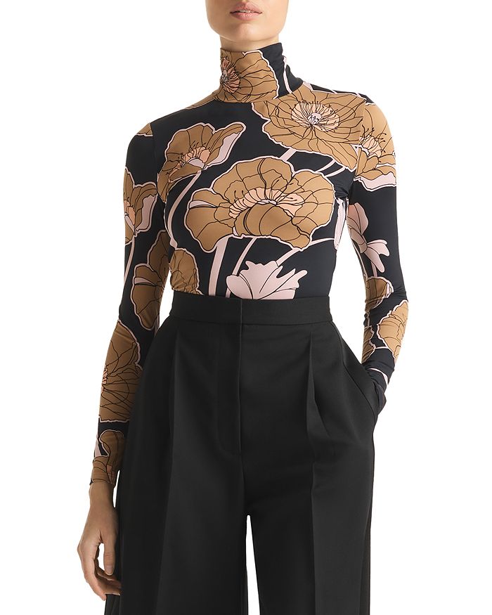 St. John Turtleneck Long Sleeve Top Bloomingdale s