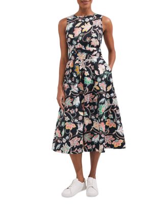Emilie Cotton Floral Midi Dress