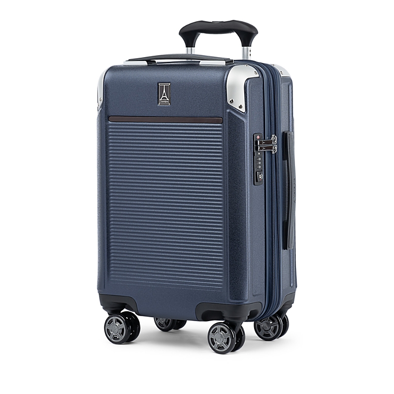 Travelpro Platinum Elite Compact Carry On Expandable Hardside Spinner Suitcase In True Navy