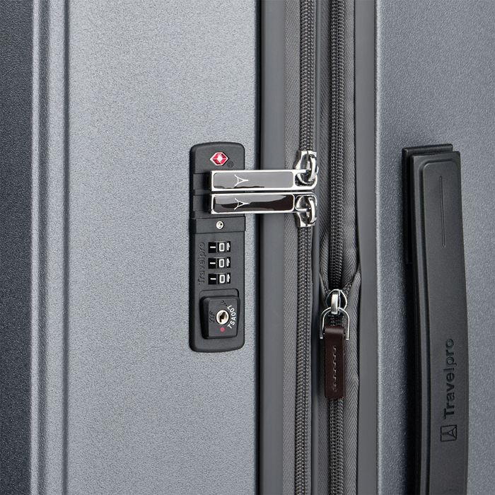 Shop Travelpro Platinum Elite Hardside Medium Expandable Spinner Suitcase In Vintage Gray