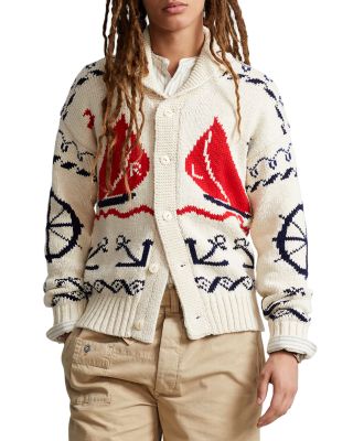 Ralph Lauren Chunky outlet knit shawl Cardigan