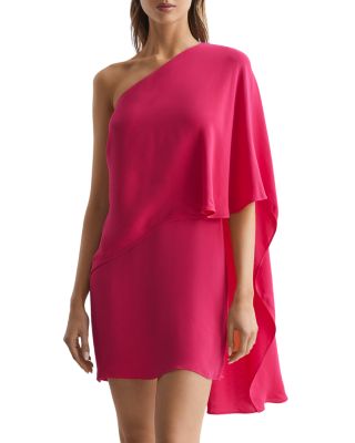 REISS Blake Short Cape Dress | Bloomingdale's