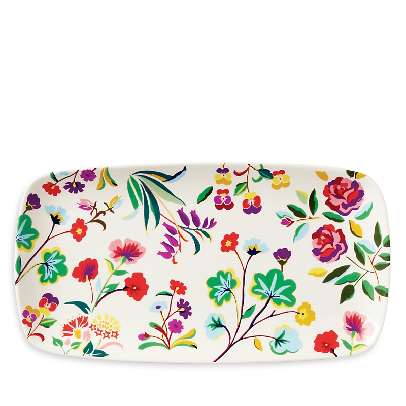 Kate Spade New York Garden Floral Hors D'oeuvres Tray In White