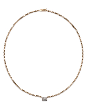 Bloomingdale's Diamond Multi Cut Mosaic Necklace in 14K Yellow and White Gold, 2.30 ct. t.w. - 100% 