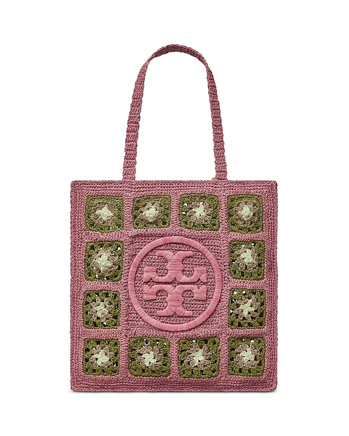 Tory Burch Ella Floral Quilted Tote, Women's Fashion, Bags