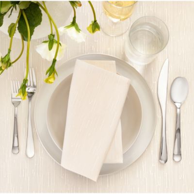 Continental Solid Texture Water and Stain Resistant Table Linen Collection