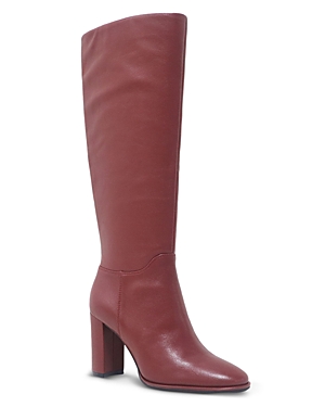 Shop Kenneth Cole Women's Lowell High Heel Dress Boots In Rio Red Leather