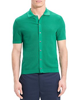 Theory - Myhlo Slim Fit Button Front Short Sleeve Shirt