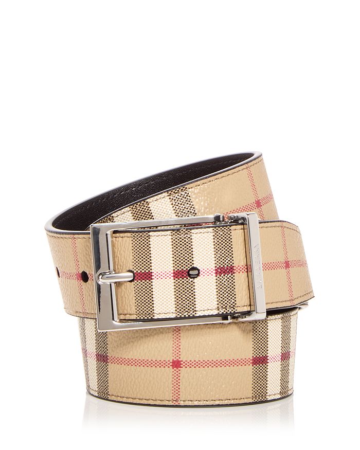 Burberry Vintage Check & Leather Belt