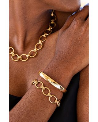 Cleopatra Hammered Grande Link Bracelet