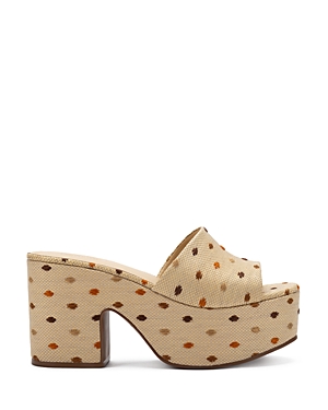 Larroude Miso Platform Sandal In Natural