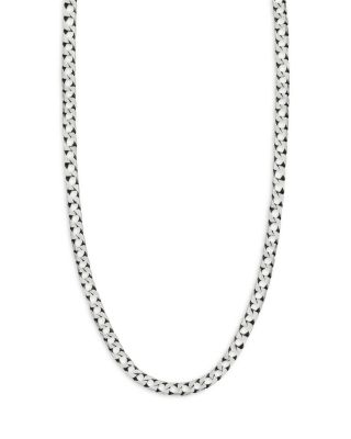 Milanesi And Co - Sterling Silver Square Curb Chain Necklace