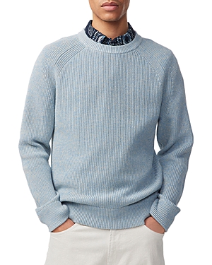 Shop Nn07 Jacobo 6470 Cotton Regular Fit Crewneck Sweater In Ashley Blue