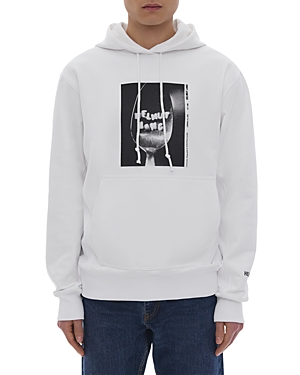 Shop Helmut Lang Photo 1 Cotton Oversized Fit Hoodie In White
