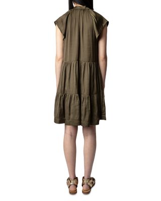 Rito Tiered Satin Dress