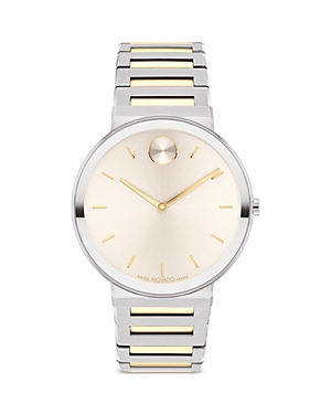 Movado Bold Horizon Watch, 40mm In Taupe/two-tone