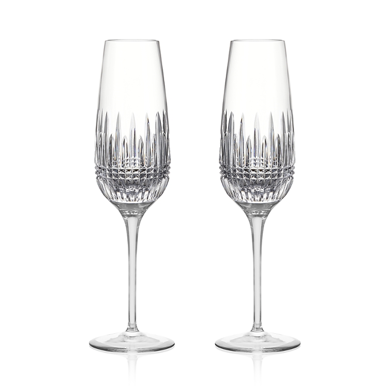 Waterford Lismore Diamond Essence Flute, Set of 2