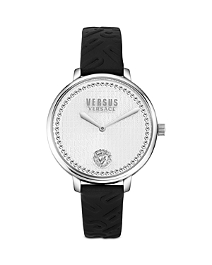 Shop Versus La Villette Crystal Watch, 36mm In Silver/black