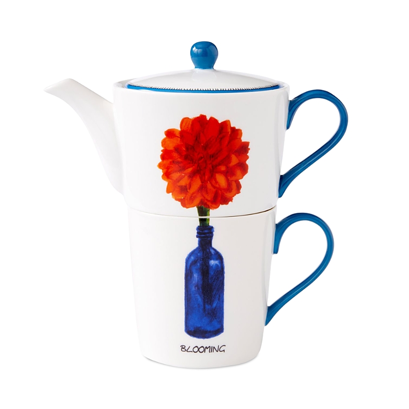 Spode Kit Kemp By Doodles Tea For One In White