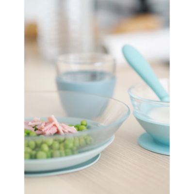 Three Piece Glass Meal Set