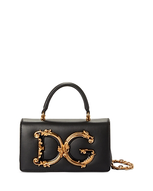 Dolce & Gabbana Dg Girl Leather Bag In Black